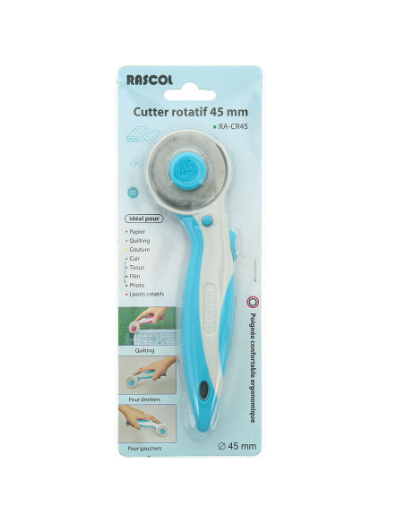 Ergonomic rotary cutter Rascol 45 mm