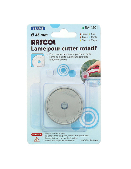 Replacement blade for 45 mm rotary cutter