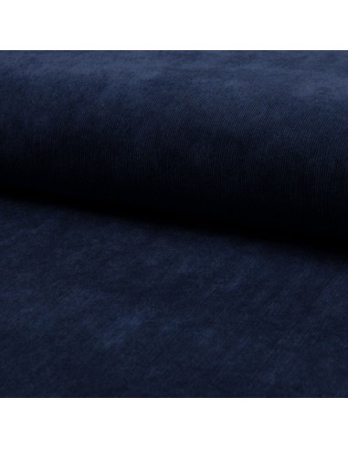 Corduroy fabric - Navy blue