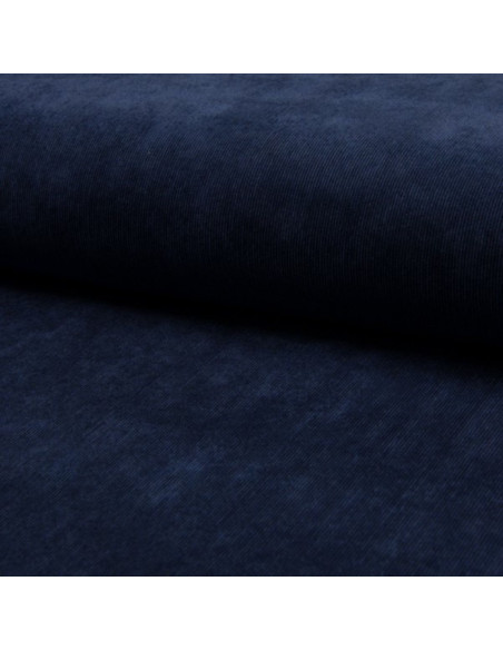 Corduroy fabric - Navy blue