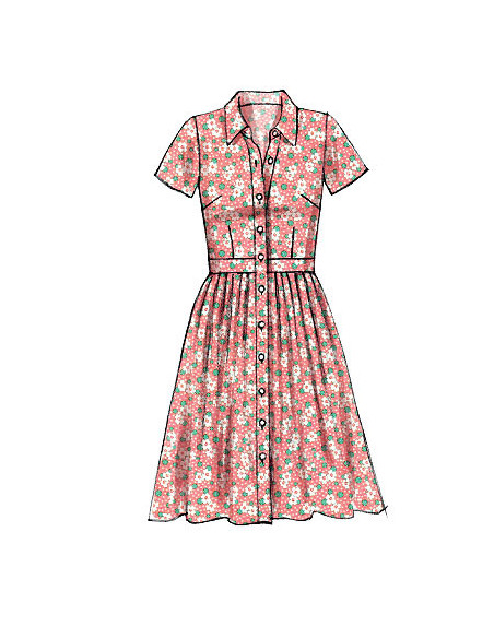 Dress and slip pattern - McCall's 6696