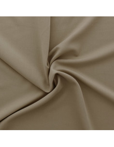 Stretch gabardine fabric - Dark beige