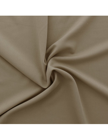 Stretch gabardine fabric - Dark beige