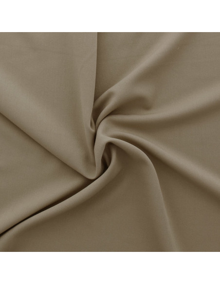 Stretch gabardine fabric - Dark beige