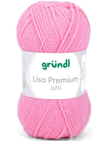 Fil à tricoter Lisa Premium uni Gründl