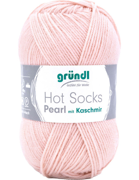 Hot Socks Pearl Solid Color Sock Yarn Gründl