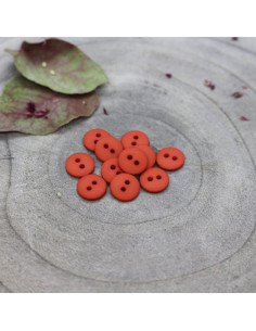 Classic Mat Button - Tangerine 2