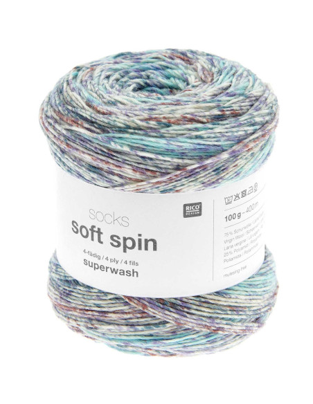 Laine à chaussettes Soft Spin Rico Design