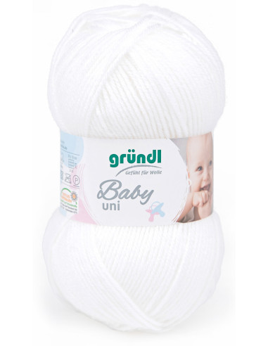 Fil layette Baby uni Gründl