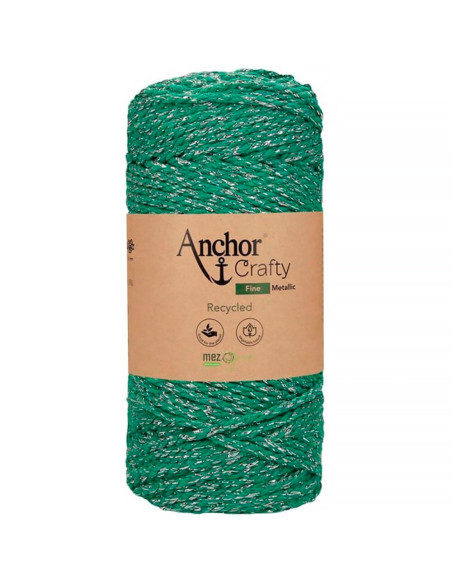 Coton macramé recyclé Crafty Fine Métallic Anchor