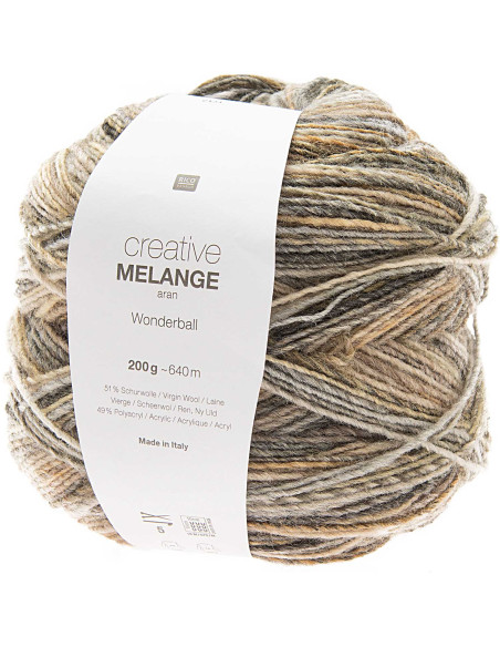 Creative Melange Aran Wonderball Rico Design Wool