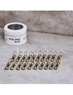 Metal clip box - Antique brass 2