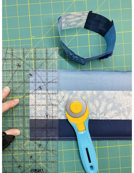 Ergonomic Turquoise Olfa 45mm Rotary Cutter