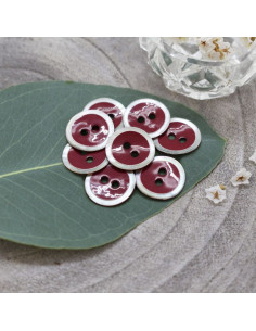 Halo Button - Amaranth 2