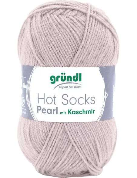 Hot Socks Pearl Solid Color Sock Yarn Gründl
