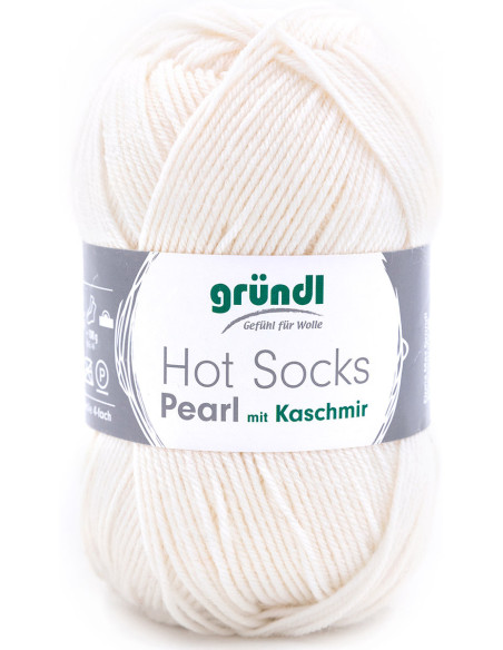 Hot Socks Pearl Solid Color Sock Yarn Gründl