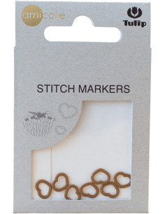Brown heart mesh marker rings Tulip 2
