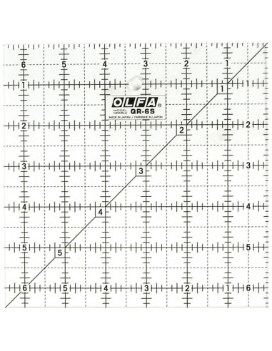 Olfa patchwork ruler 6.5 x 6.5 inch