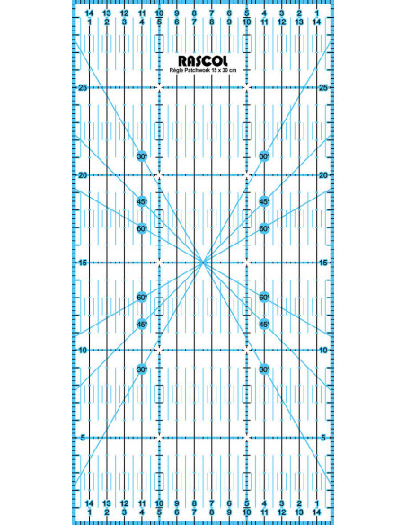 Rascol patchwork ruler 15 x 30 cm