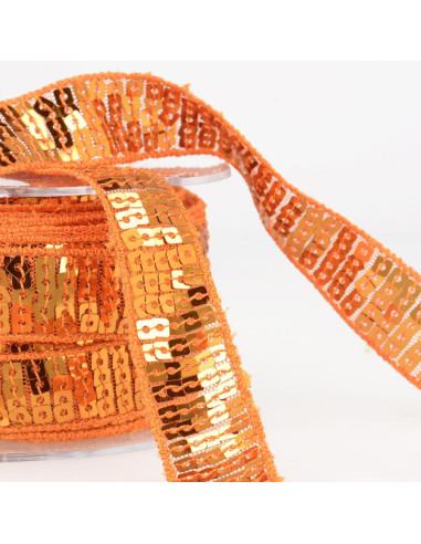 Sequin trim - Orange