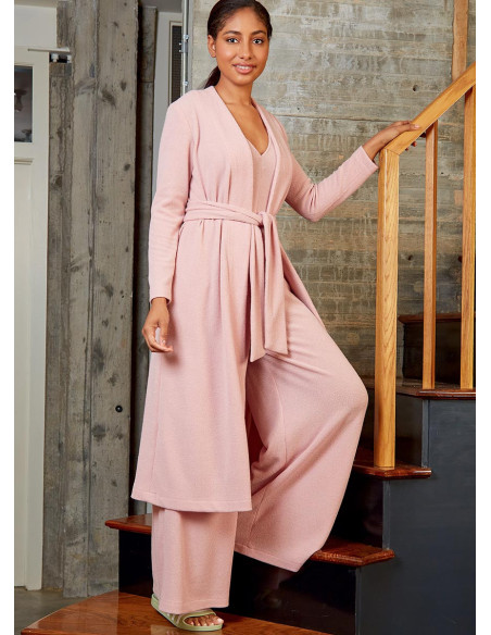 Romper, jumpsuit, robe, and belt pattern - McCall's 8245
