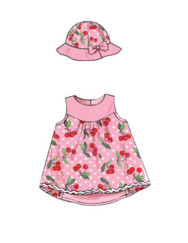 Dress, panties, tights, and hats pattern - McCall's 7342