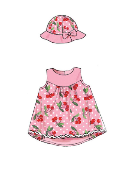 Dress, panties, tights, and hats pattern - McCall's 7342