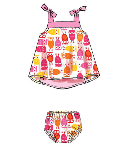 Dress, panties, tights, and hats pattern - McCall's 7342