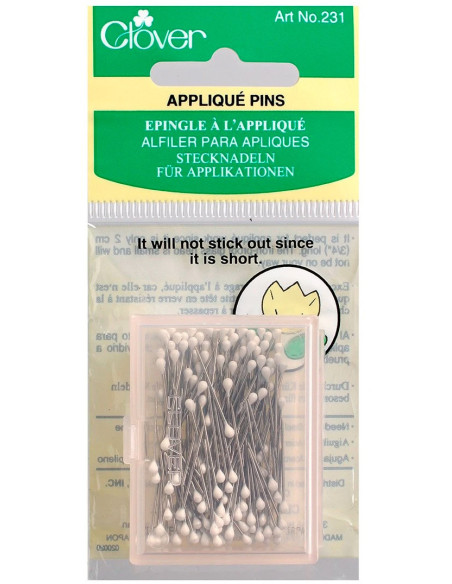 Box of 150 pins for Clover appliqué