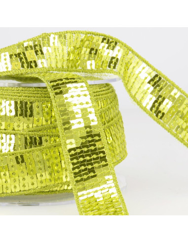 Sequin trim - Anise green