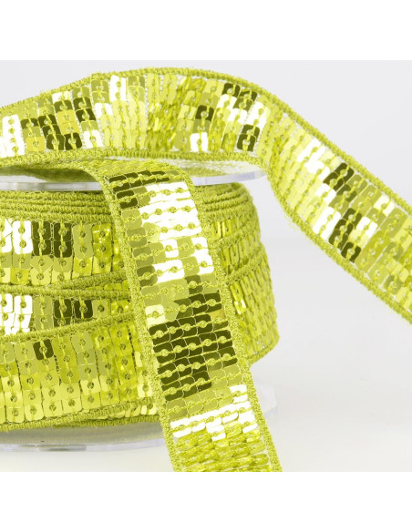 Sequin trim - Anise green