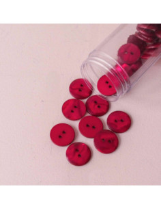 Sparkle Button 2 Holes - Fuchsia 2