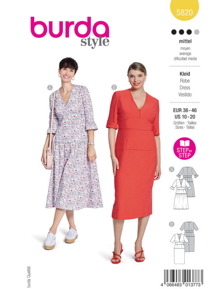 Dress pattern - Burda 5820