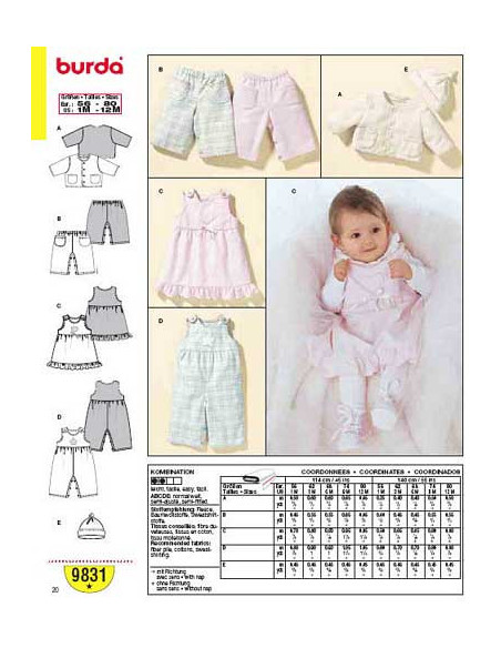 Pattern set - Burda 9831