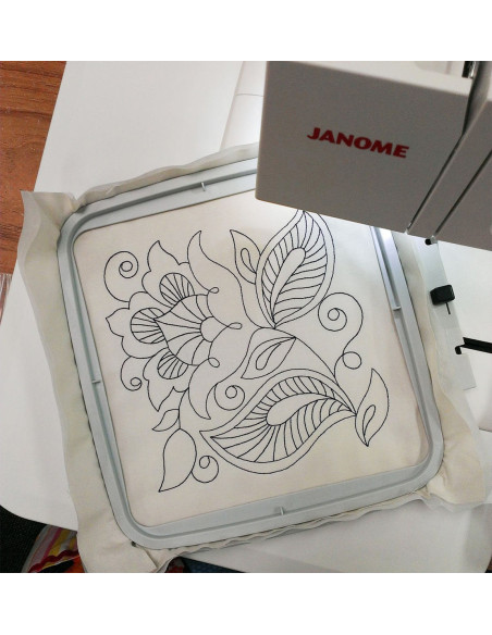 Janome Memory Craft 500E embroidery machine