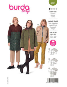 Jacket and coat pattern - Burda 5941