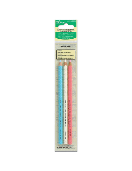 Set of 3 water-erasable chalk pencils