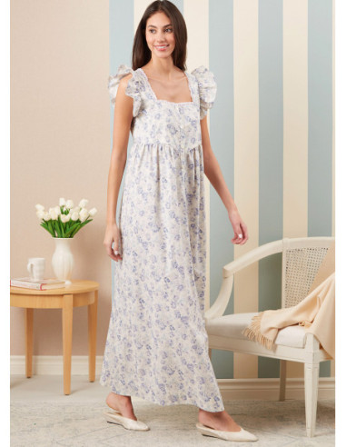 Patron de robe de chambre, ceinture à nouer et chemise de nuit - McCall's 8381