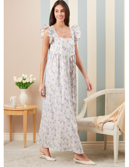 Patron de robe de chambre, ceinture à nouer et chemise de nuit - McCall's 8381