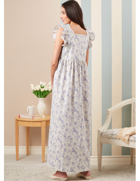 Patron de robe de chambre, ceinture à nouer et chemise de nuit - McCall's 8381