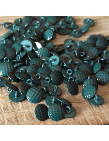 Checkerboard Button - Fir Green
