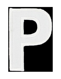 Iron-on patch letter P