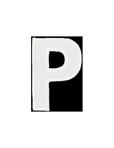 Iron-on patch letter P