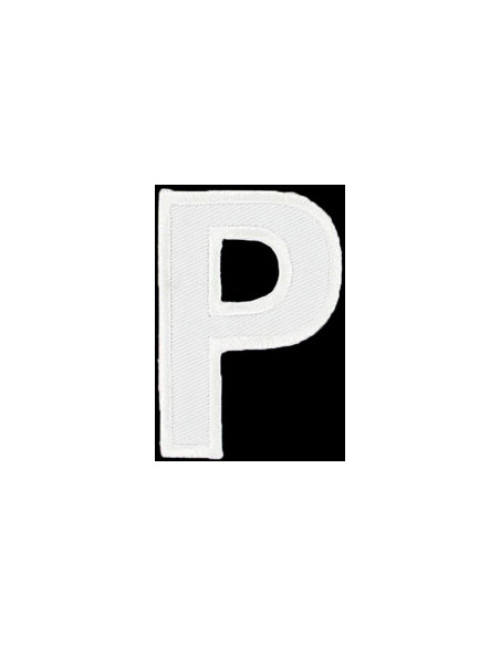 Iron-on patch letter P
