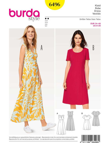 Dress pattern - Burda 6496