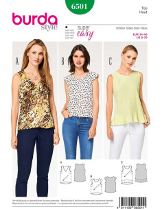 High top pattern - Burda 6501