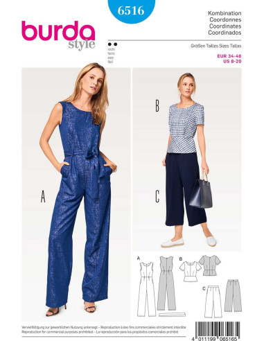 Pattern coordinates - Burda 6516