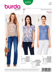 High Neckline Pattern - Burda 6525
