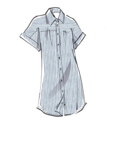 Dress and belt pattern - McCall's 8030