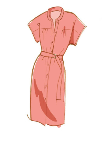 Dress and belt pattern - McCall's 8030